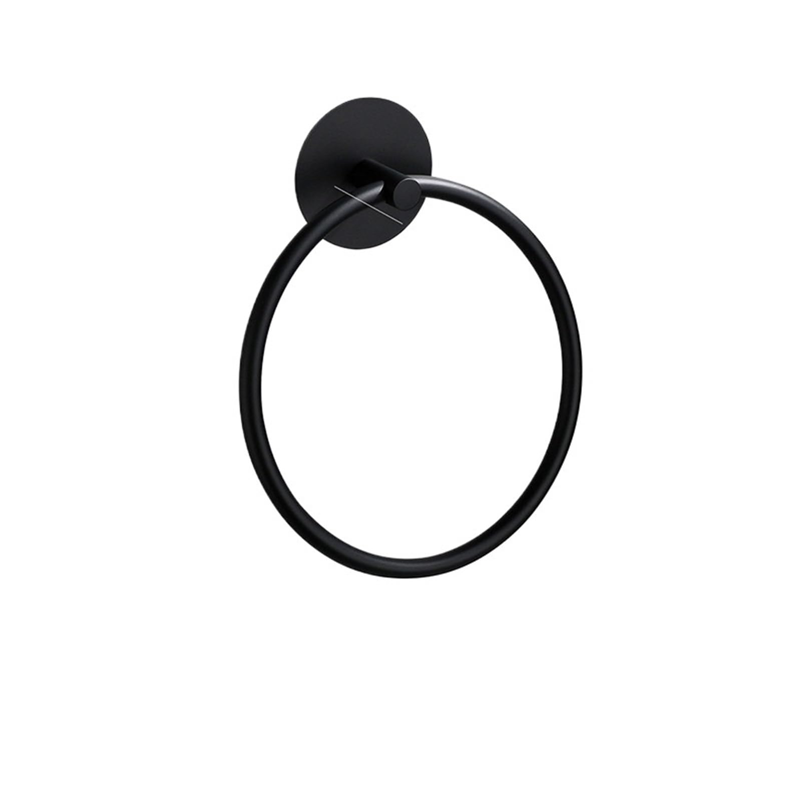 Fixation murale autocollante pour porte-serviettes en acier inoxydable noir sans percer le carrelage