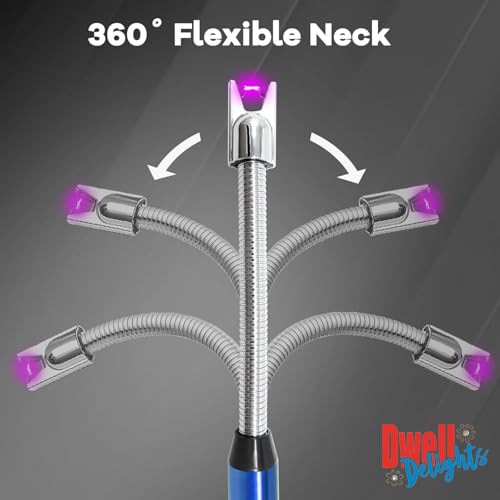 Image of Rechargeable Electric Gas Lighter for Kitchen Cooking Gas Stove, 360 Flexible Neck Arc Lighter Plasma Flameless Windproof USB Lighter - 400 Uses in Single Charge