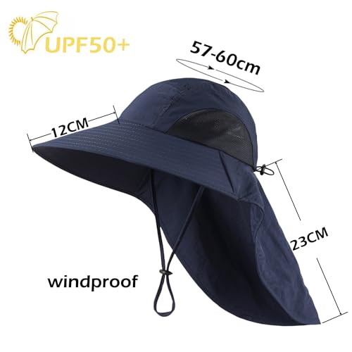 Sombrero de ala ancha con protección solar para hombre y mujer miniatura 2