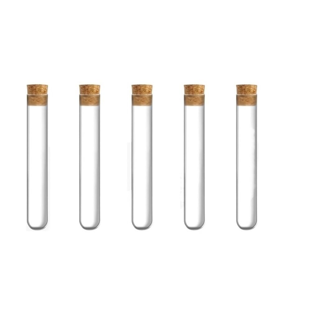 Provette per la conservazione dei campioni 20 tubi di vetro robusti, utili e buona qualità con tappi, prova da 18x180 mm for esperimenti