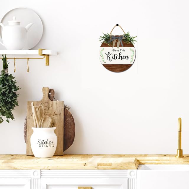 Décoration murale de cuisine Bless This Kitchen pour repas en famille - 4