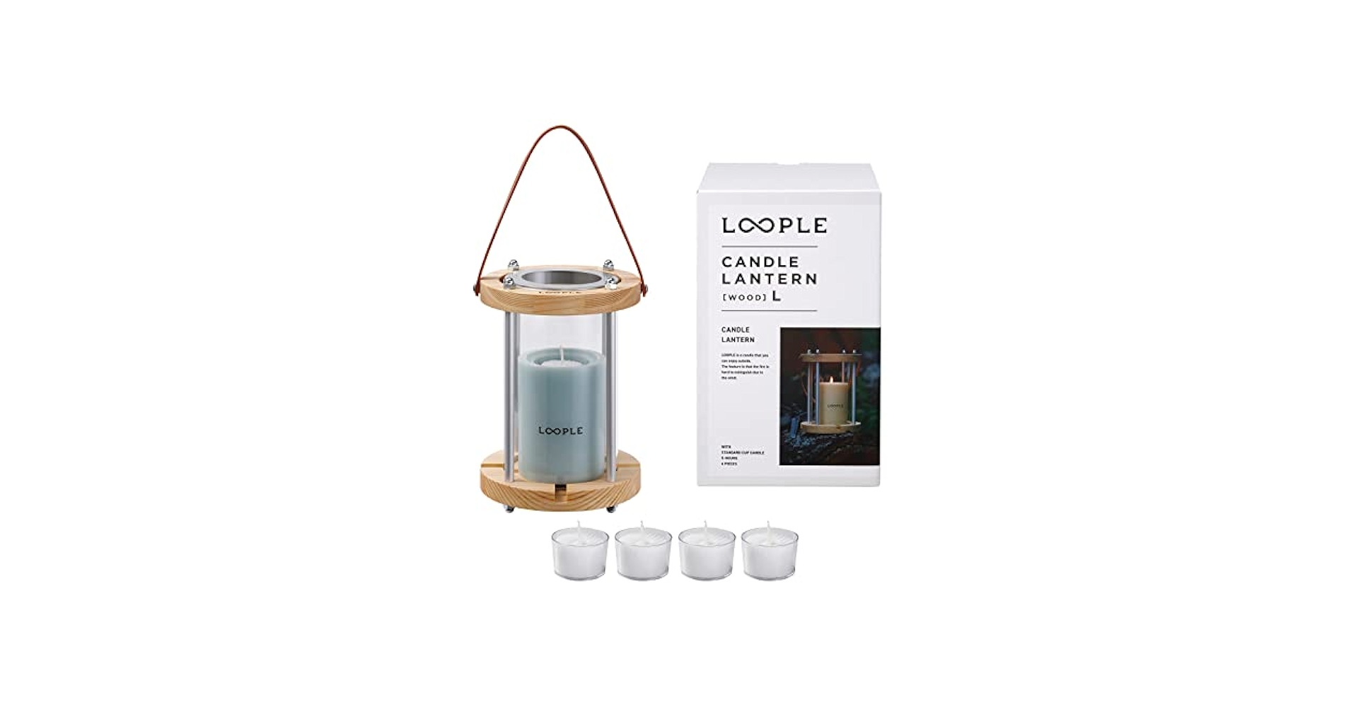 【色:アクア】［ LOOPLE ］ ループル キャンドルランタン 「 ウッド 」 Amazon.co.jp: ［ LOOPLE ］ ループル キャンドルランタン