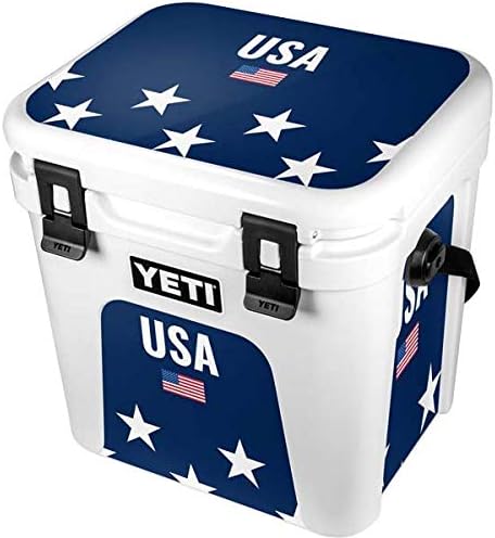 Skinit Decal Skin Compatible with YETI Roadie 24 Hard Cooler - Originally Designed USA Flag Stars Design