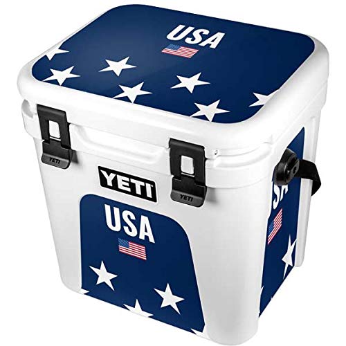 Skinit Decal Skin Compatible with YETI Roadie 24 Hard Cooler - Originally Designed USA Flag Stars Design