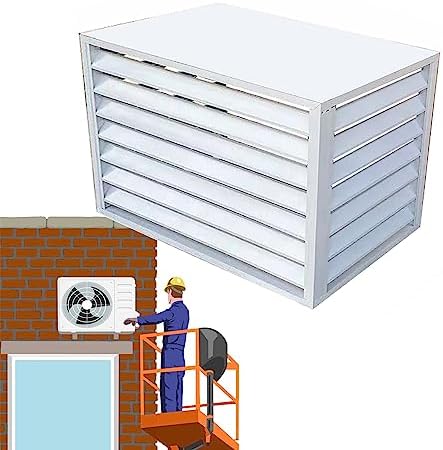 Outdoor Air Conditioner Cover, Aluminum Privacy Screen Fence, Space Divider, Trash Can Enclosure, Plant Display Rack, Protective Grilles for Outdoor Units