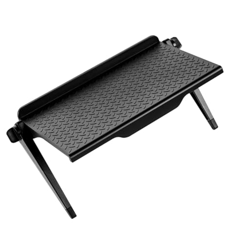 OSALADI Étagère TV Multifonctionnelle en Plastique Noir, Support de Rangement Amovible sans...
