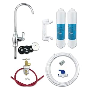 Under Sink Drinking Water Filter Kit System Including Tap and Accessories – Finerfilters Classic FF-6010PF (Baseball…