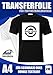 Produktbild T-Shirt Folie Transferpapier für farbige und dunkele Textilien A4 10 Blatt 175g/m2 InkJet