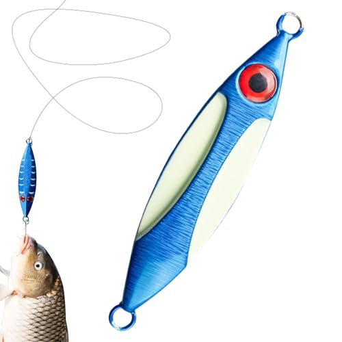 Señuelos De Y Señuelos Artificiales para Perca,Señuelo De Natación Inoxidable,Cebo De Alta Mar Jigging para Mar | para embalse Lago Río De Agua Dulce Pescadores Padres Principiantes