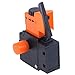 1Pcs AC 220V/6A FA2/61BEK Adjustable Speed Switch Plastic Metal For Electric Drill Power Tool Trigger Switches Black/Orange