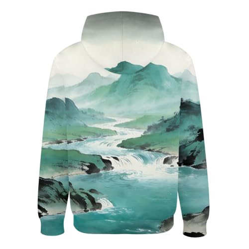 Sudadera con capucha corta camisa de manga para hombre Mg1 5