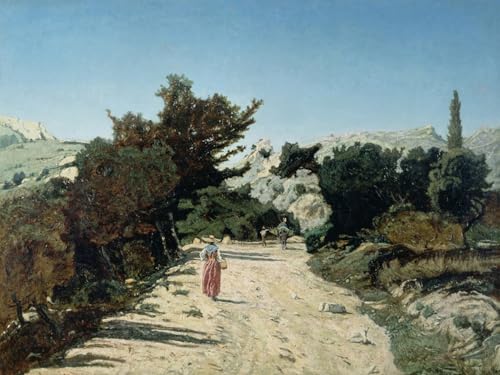 Pintura mural lienzo decorativo de Marsella por Paul Camille Guigou en 60x90cm