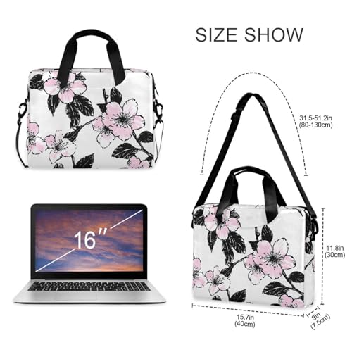 Maletín para Laptop ALAZA con Estampado Floral para 13-15.6 pulgadas miniatura 5