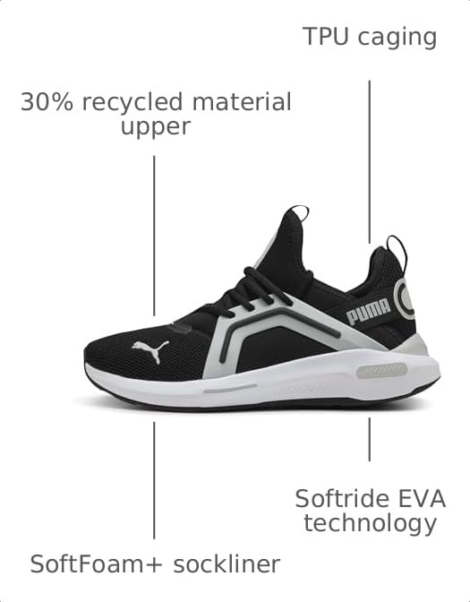 Image of PUMA Mens Softride Enzo 5 Running Sneakers Shoes - White