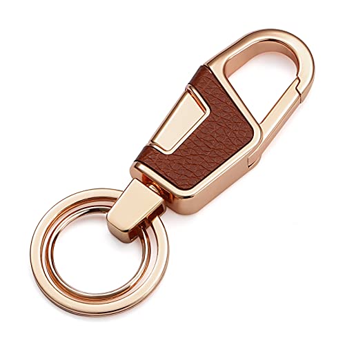 Taeekiy Key chain ,keychain clip, car keychain, key clip, Keychain ,Key chain Men or key chains women (Rose Gold Key chian)