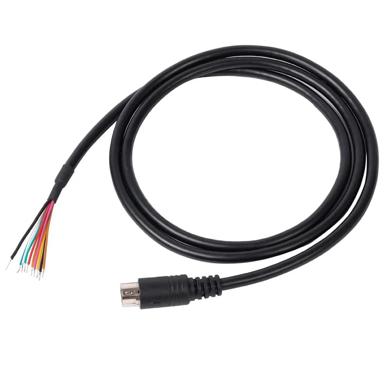 JuHXenWire CT-167 Data Cable 10 Pin Mini Din to Bare Wires for Yaesu FTM-100D/DE/DR FTM-200DE FTM-400D/DE/DR (3.3FT/1M)
