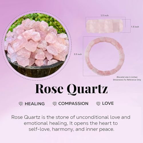 SHOP LC DELIVERING JOY Birthstone Bracelets for Women Trendy - Friendship Charm Cuff Gemstone Bracelets for Men - Bangle Boho Stretch Beaded Jewelry for Anxiety & Stress Birthday Gifts for Women3