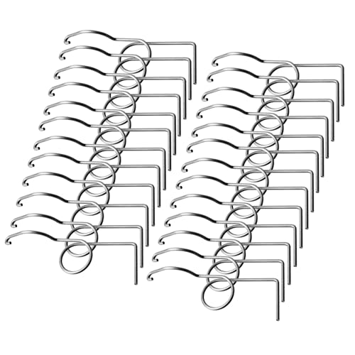 How To Build An Outdoor Quail Cage 6 Stainless Steel Wire Door Cage Latches for Fixing Pet Wire Crate Latch Lock, Small Animal Cage Door Hook (Right 25 Pack)