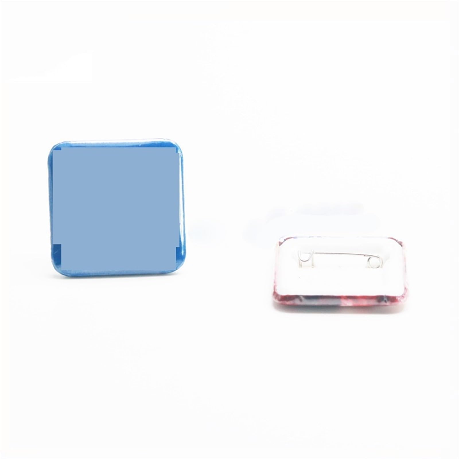 100 pièces/ensemble carré feuille de plastique Badge 35mm consommables Badge consommables Badge Machine bricolage matériaux vierges Badge accessoires