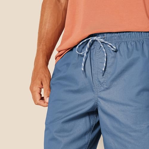 Image of Amazon Essentials Men's 8 inch Inseam Relaxed-Fit Cotton Drawstring Pull-On Walk Shorts, Summer-Weight