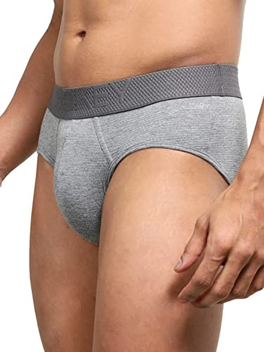 Image of Jockey LM05 Men Bamboo Cotton Elastane Stretch Breathable Mesh Brief with StayDry Treatment