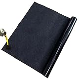 LJBD Öl Auffangmatte Garage Ölmatte Robuste Schutzmatte Garagenboden Protektor Matten Strapazierfähige Saugmatte für Auto Werkstatt Unterlage Wiederverwendbar(Size:1x2m,Color:schwarz)