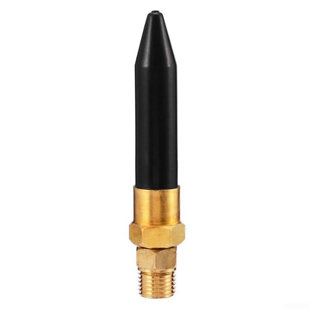 Ableholy 2 Pack Helium Balloon Inflator Tilt Valve with NPT 1/4" Nozzle Rubber Seal Gas Regulator for Party Decoration, Brass and Black