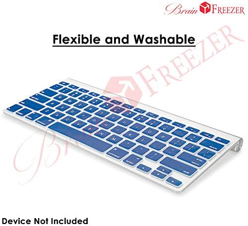 Image of Brain Freezer Keyboard Protector Cover Plus Dust Proof Compatible with MacBook Air 13 inch 2020 Release Model A2179 Soft Silicone Waterproof Dust-Proof Ultra Thin Keyboard Cover 2020 (Red)