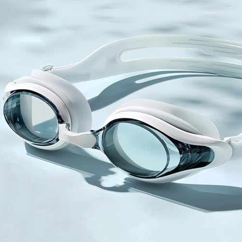 Vyloky - Vyloky - Lunettes de natation optiques avec dioptries, lunettes de natation monobloc. Avec bouchons d'oreille. Grades de -1,5 à -8,0. Anti-buée et protection UV. Coussinets de nez interchangeables