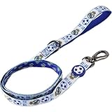 Hundeleine von Real Madrid, Größe M, offizielles Design mit Wappen, Premium-Oberflächen – strapazierfähige Hundeleine von Real Madrid für mittelgroße Hunde, bequemer Spaziergang