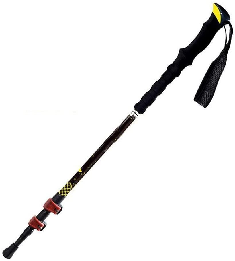 Bâton de randonnée carbone pliable ultra léger avec verrouillage fiable