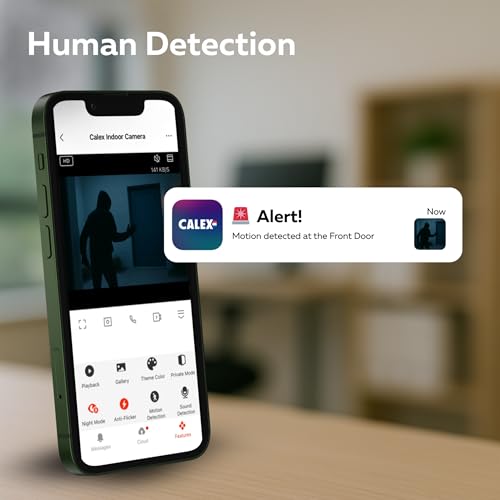 Calex Smart Security videoâdeurbel, 2K camera, Appâbediening, nachtzicht, 2âweg audio, bewegingsdetectie, cloud & SDâopslag, Waterdicht, incl. gong, Wit - Afbeelding 5