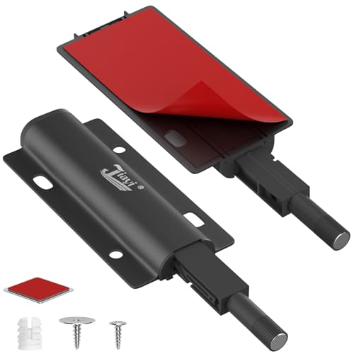 Apertura a Pressione Ante Jiayi 2 Pezzi Push Pull per Ante Chiusura Magnetico Pressione Push to Open Custodia in Alluminio Chiusura Push Pull Ante per Mobile Apertura Pressione Sistema