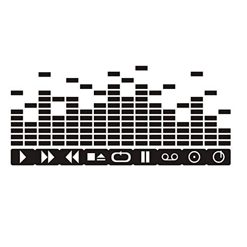 Pegatinas de Pared DIY Pegatinas DJ Botones Ecualizador Patrón Creativo Pegatinas de Pared para...