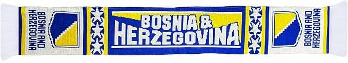 Generisch Bosnien Herzegowina Schal WM Fußball Fanschal | WM Schal zur Fußball Weltmeisterschaft