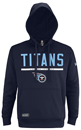 New-Era-NFL-Mens-Safety-Performance-Pullover-Hooded-Sweatshirt-Pro-Football-Fleece-Hoodie-Tennessee-Titans-X-Large