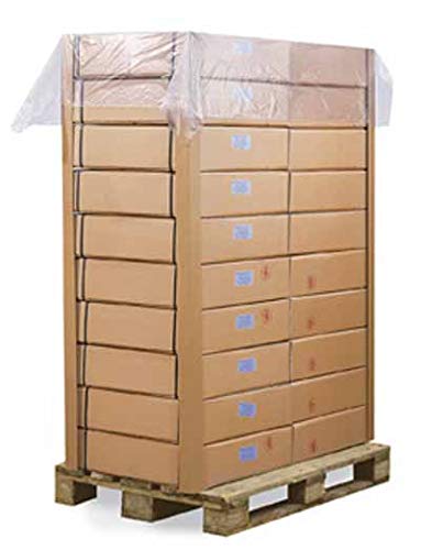 Paletten-Abdeckblatt, 1200x1600mm, 25µ, LDPE (BxL), transparent, stumpf, 500 Stück perforiert auf Rolle, 1 Stk.