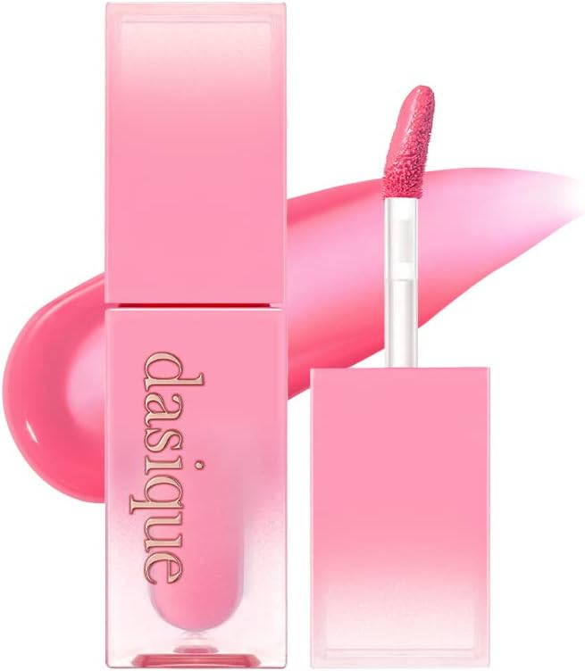 dasique Juicy Dewy Tint (03 Pink Guava) 0.12 oz | Light Application with moisture | Long Lasting & wearing Glossy Lip Stain, Non-sticky | Vegan, Cruelty-free | Korean makeup | stocking stuffers