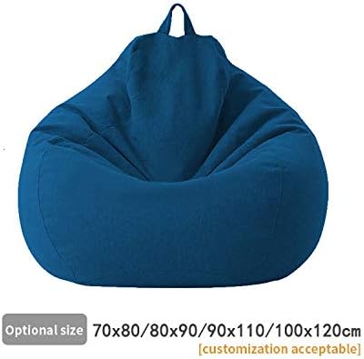 Miniatura 2 de Funda para puf para niños y adultos, funda resistente con cremallera, puf, bolsa de puf de almacenamiento con cremallera (sin relleno) para