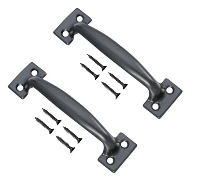 TERF® Heavy Duty Door Pull Handle Black 150mm (6 inch) Including Fixing Screw for Kitchen Cupboard Cabinet Drawer Door Pull Handle
