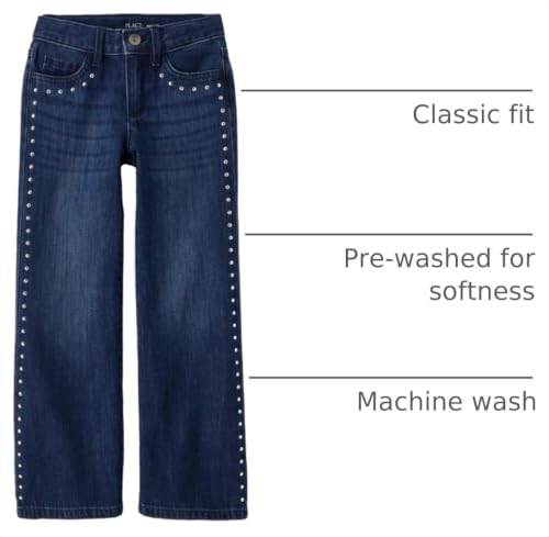 Image of The Children's Place Girls' Wide Leg Jeans
