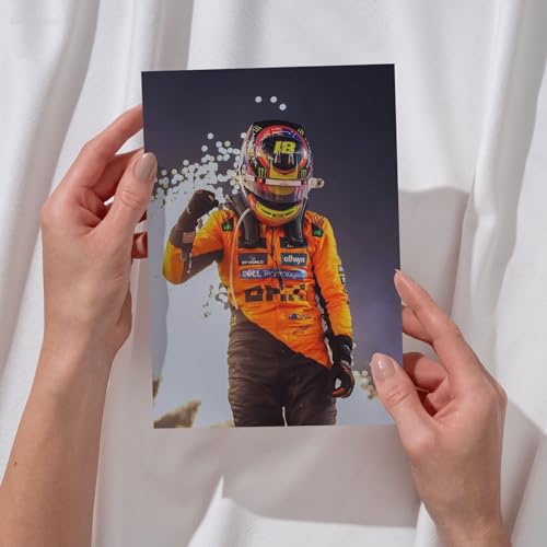 Image of Posters Inc Sports F1 Cars Motivational Posters for Wall A4 Size Aesthetic Setup 300 GSM Matte Paper Pack of 6 Automotive Motorsport Decor for Boys Gaming Room, Bedroom, Home & Office with Adhesive