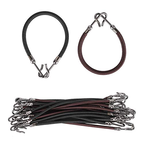 Offene Pferdeschwanzhaken, Damenhaken, Haargummi mit Haken, Haarspangen, elastische Stirnbänder, Pferdeschwanzhalter, Haarzubehör, elastische Gummibänder, multifunktionale Bindedatenkabel (20 Stück)