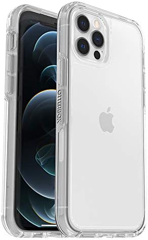 OtterBox iPhone 12 & iPhone 12 Pro Symmetry Series Series Case - Clear, Ultra-Sleek, Wireless Charging Compatible, Raised Edges Protect Camera & Screen