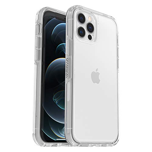 OtterBox iPhone 12 & iPhone 12 Pro Symmetry Series Series Case – Clear, Ultra-Sleek, Wireless Charging Compatible, Raised Edges Protect Camera & Screen