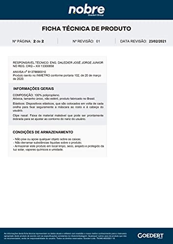 Máscara Cirúrgica Tripla Consolidada C/elástico Anvisa C/50