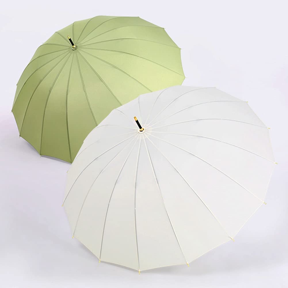 Regenschirme Sturmfest Schirm Golf-Regenschirm, Winddicht, Sonne, Reise, Bambusgriff, Regenschirm, Einfach Und Stilvoll, Große Regenschirme Für Männer Und Frauen Regenschirm ( Color : Black , Size : 9