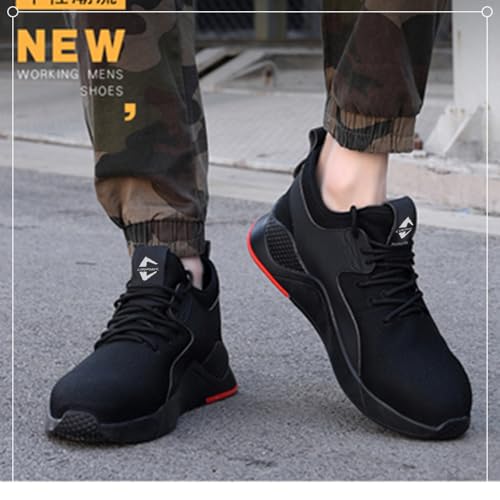 Image of Steel Toe Safety Shoes for Men Women Work Sneakers Breathable Lightweight Industrial & Construction Shoe