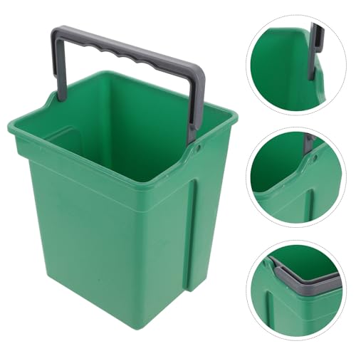 Cubo de plástico cuadrado de 4 litros resistente para limpieza doméstica y comercial 3