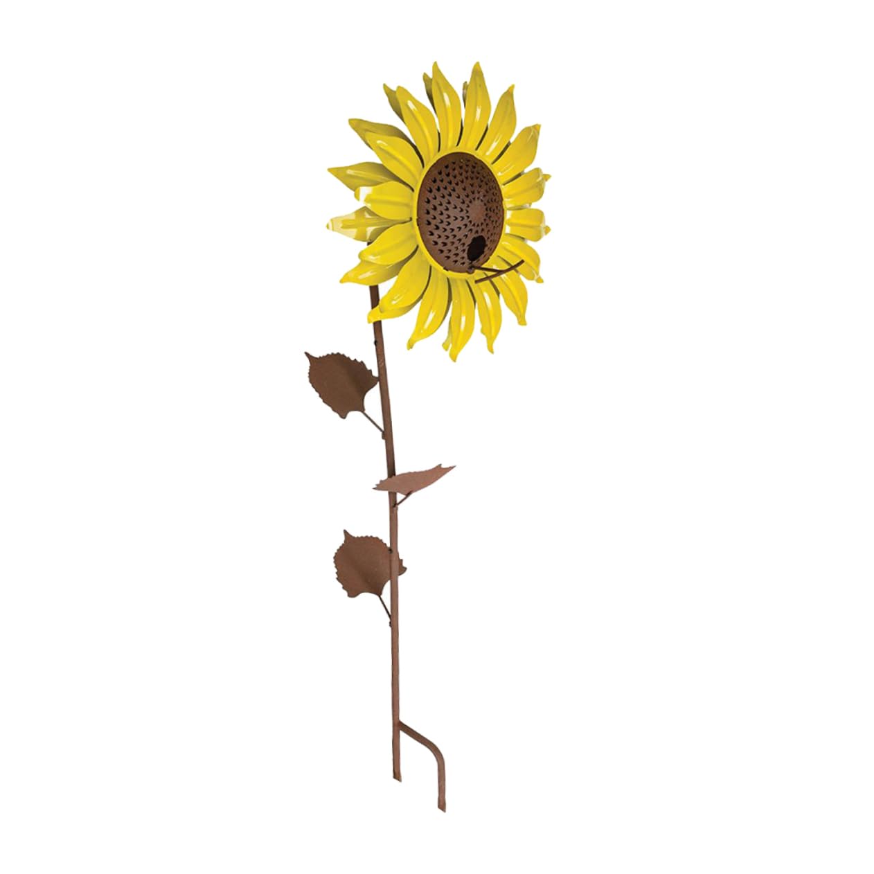UPKOCH Metall Vogelfutterspender Sonnenblumenform Gartendeko Futterstation Zum Aufhängen Für Wildvögel Draußen